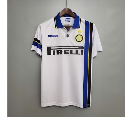 Inter Milan 97/98 Away White Soccer Jersey